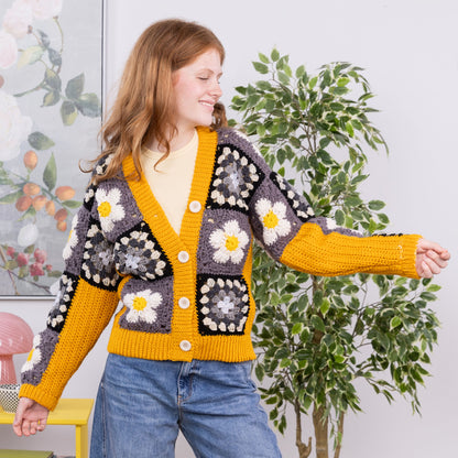 Red Heart Crochet Patchwork Jacket Version 1