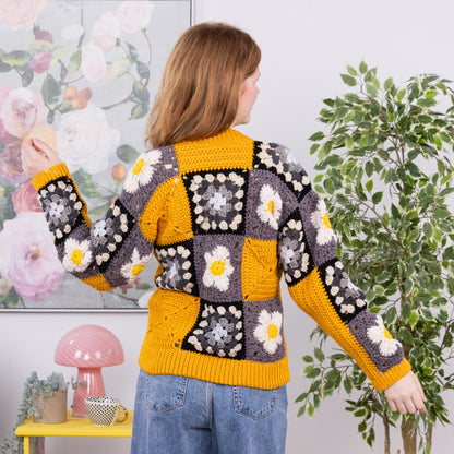 Red Heart Crochet Patchwork Jacket Version 1