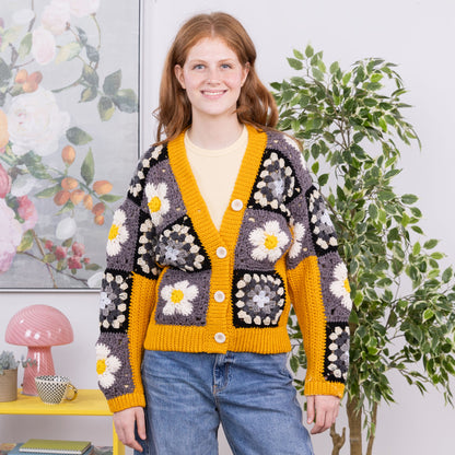Red Heart Crochet Patchwork Jacket Version 1