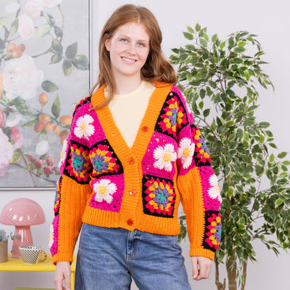 Red Heart Crochet Patchwork Jacket Version 2