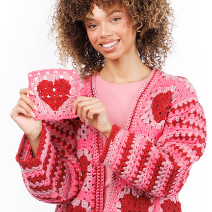 Red Heart Crochet Party Hearty Cardi Crochet Party Hearty Cardi made using Red Heart yarn