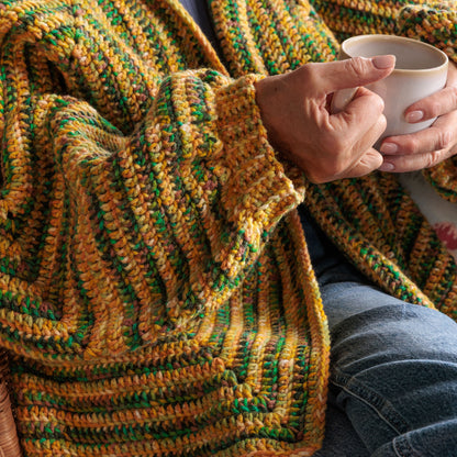 Red Heart Shaping Up Crochet Hexagon Cardigan Shaping Up Crochet Hexagon Cardigan made using Red Heart yarn