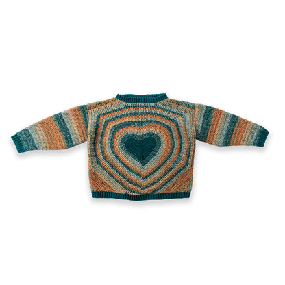 Red Heart Crochet From The Heart Sweater Crochet From The Heart Sweater made using Red Heart yarn