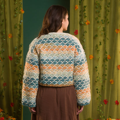 Red Heart Crochet Shell Stitch Cardigan Crochet Shell Stitch Cardigan made using Red Heart yarn