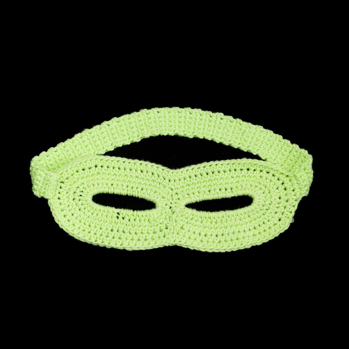 Radiant Defender Crochet Super Hero Mask made using Red Heart yarn