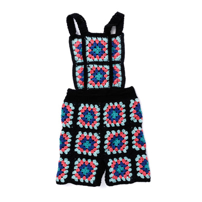 Red Heart Crochet Granny Square Shortalls All Variants