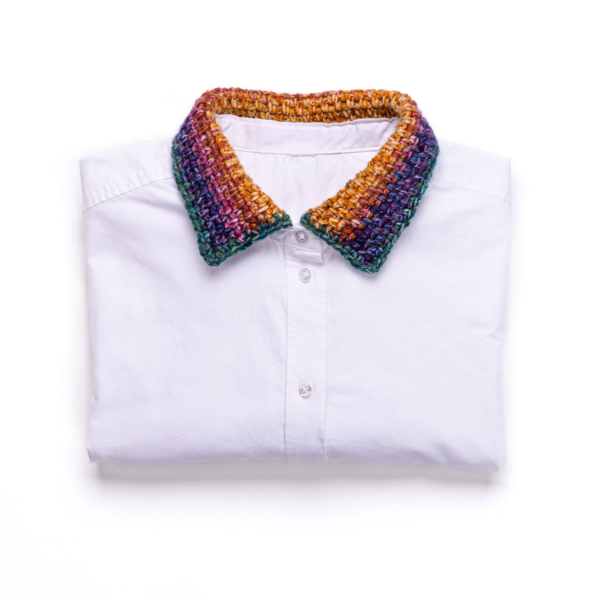 Crochet Upcycled Collar made using Red Heart yarn