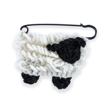 Red Heart Crochet Sheep Baadge Crochet Sheep Baadge made using Red Heart yarn