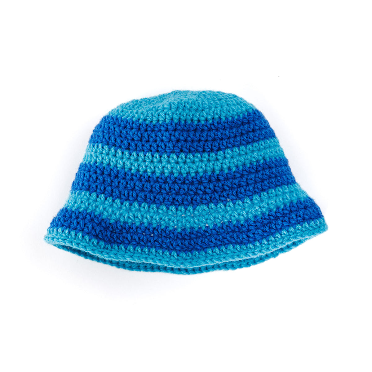 Biggest Fan Crochet Bucket Hat made using Red Heart yarn
