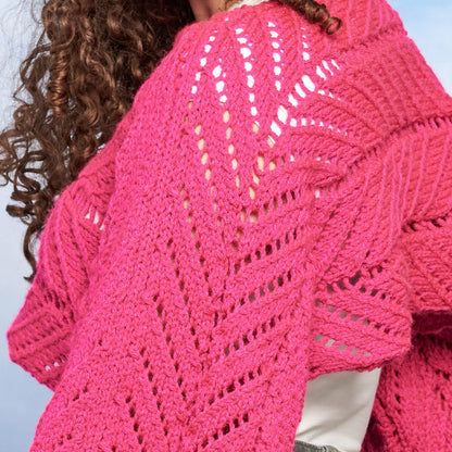 Red Heart Sunray Panels Knit Shrug Knit Shrug made in Red Heart Yarn