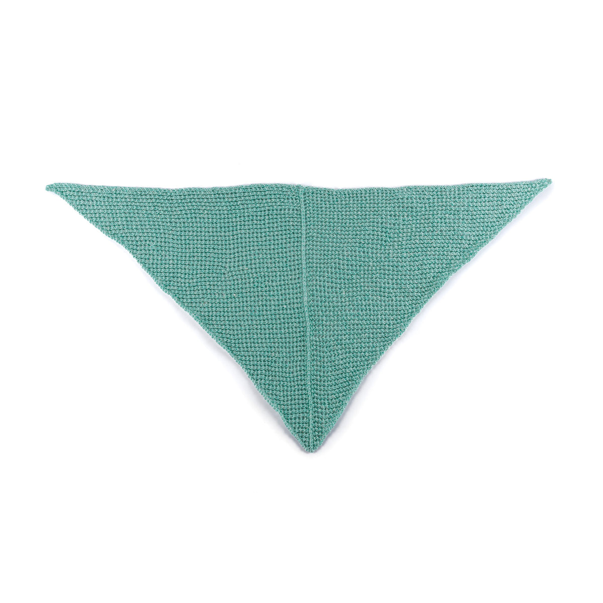 Cool Breeze Knit Shawl made using Red Heart yarn in a styled lifestyle setting