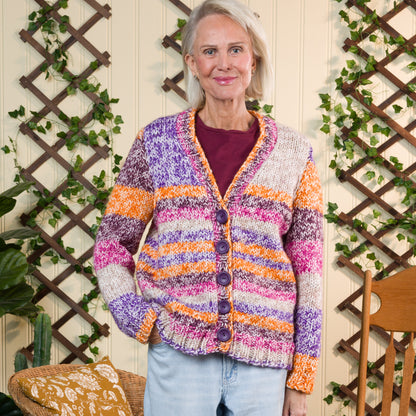 Red Heart Take it Easy Knit Cardigan Red Heart Take it Easy Knit Cardigan