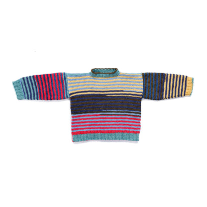 Red Heart Stripes for Beginner Knit Pullover Stripes For Beginner Knit Pullover made using Red Heart yarn