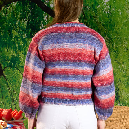 Red Heart Knifty Knit Cardigan Knifty Knit Cardigan made using Red Heart yarn