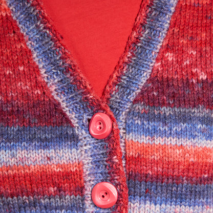 Red Heart Knifty Knit Cardigan Knifty Knit Cardigan made using Red Heart yarn