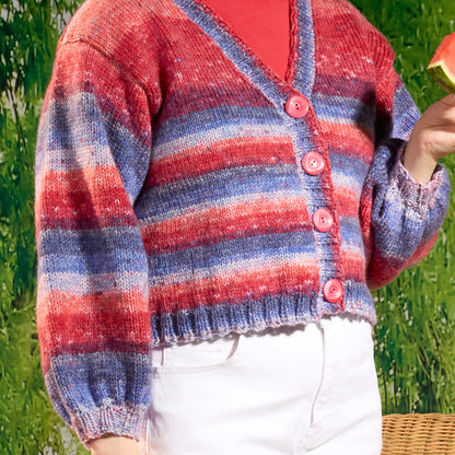 Red Heart Knifty Knit Cardigan Knifty Knit Cardigan made using Red Heart yarn