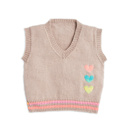 Red Heart Super Saver Hearty Knit Vest Knit Vest made in Red Heart Yarn