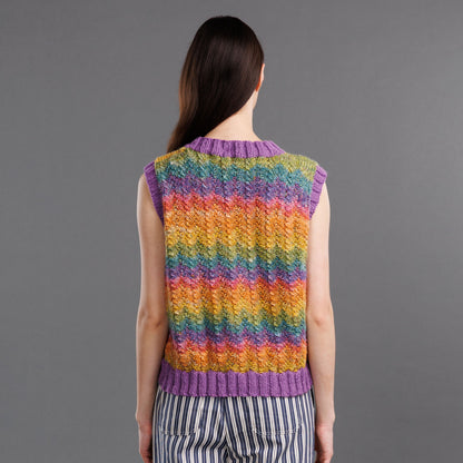 Red Heart Knit Ziggy Vest Version 1