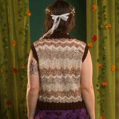 Red Heart Knit Ziggy Vest Version 2