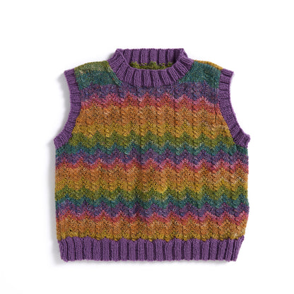Red Heart Knit Ziggy Vest Version 1