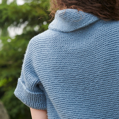 Red Heart Mags Garter Stitch Knit Tunic Knit Tunic made in Red Heart Super Saver Brushed Yarn