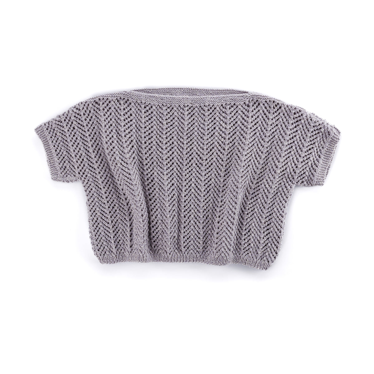 Chevron Lace Knit Top made using Red Heart yarn