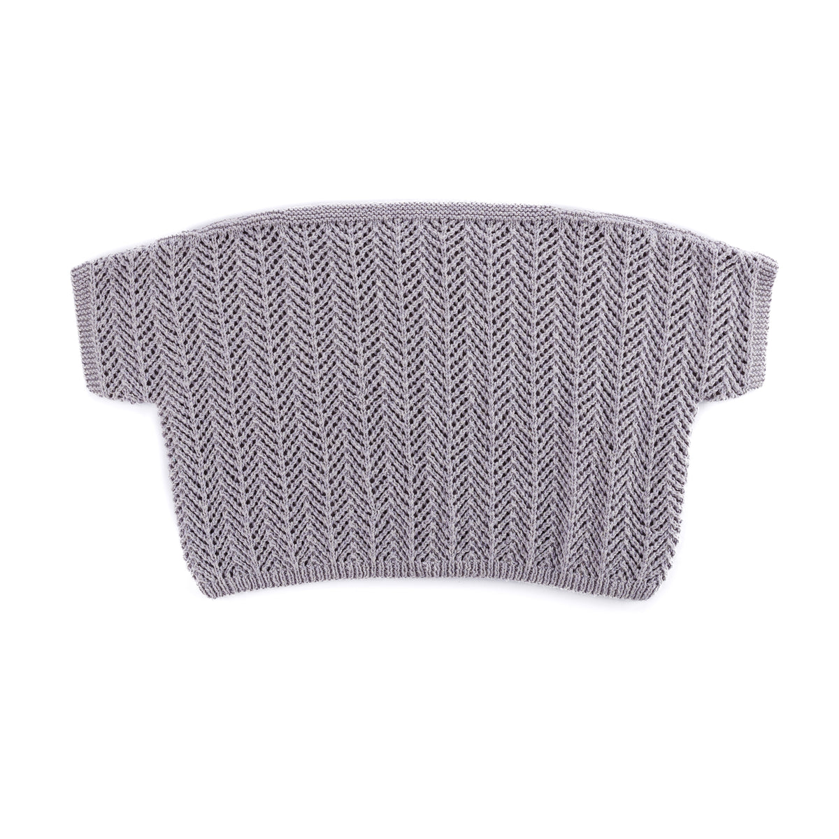 Chevron Lace Knit Top made using Red Heart yarn