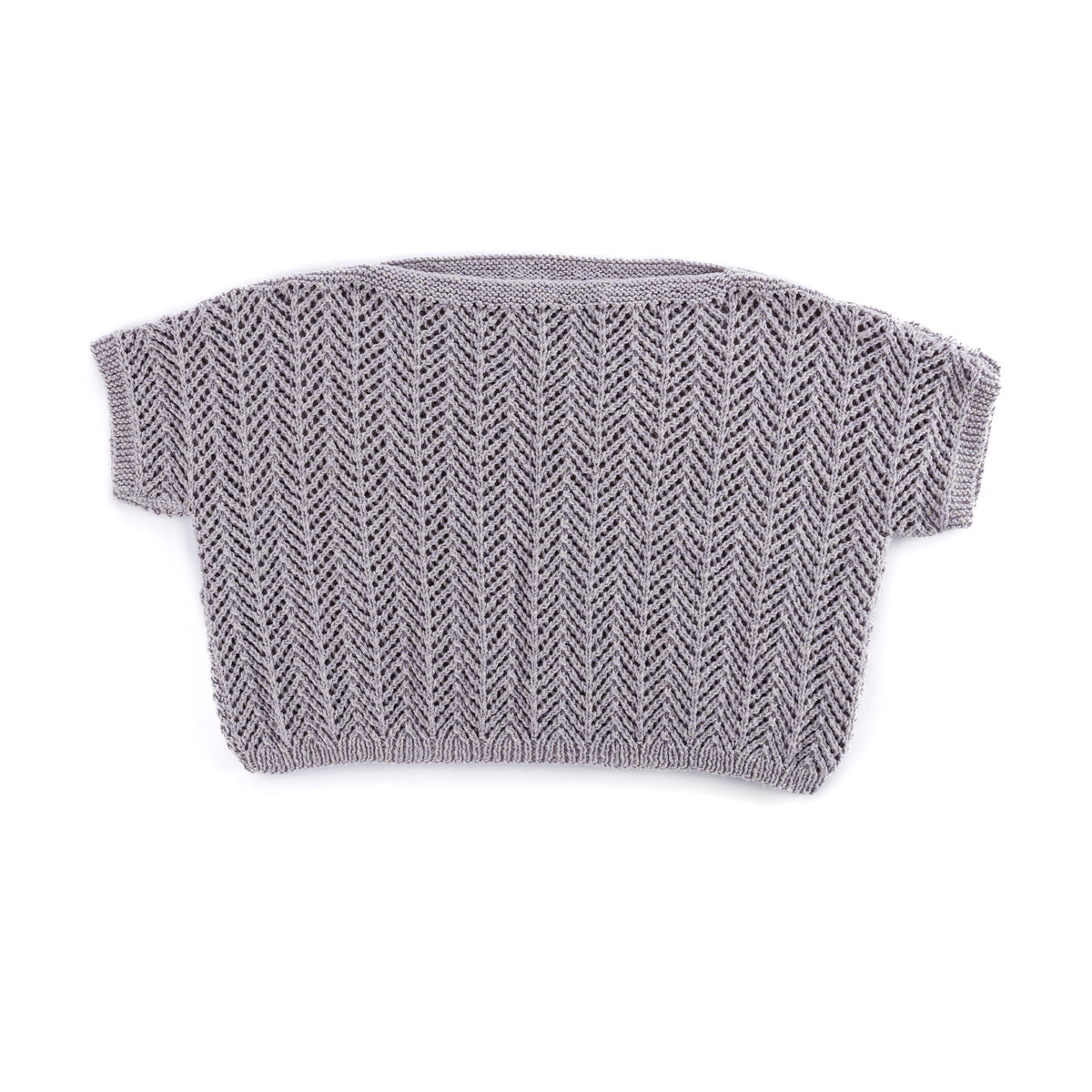 Chevron Lace Knit Top made using Red Heart yarn