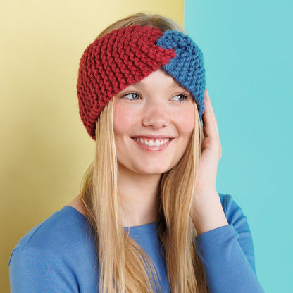 Red Heart Knit Duo Twist Headband Knit Duo Twist Headband made using Red Heart yarn