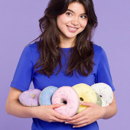 Red Heart Pastel Knit Donuts Pastel Knit Donuts made using Red Heart yarn