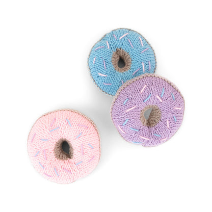 Red Heart Pastel Knit Donuts Pastel Knit Donuts made using Red Heart yarn
