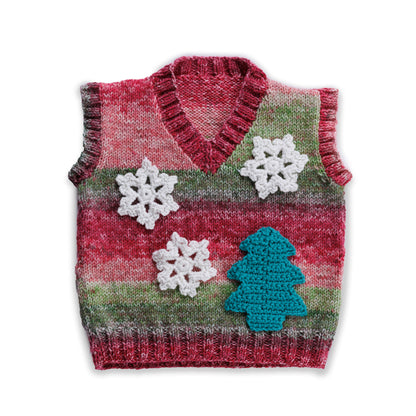 Red Heart Vest Day Ever Knit Vest Vest Day Ever Knit Vest made using Red Heart yarn