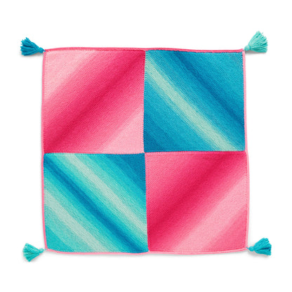 Red Heart Ombre Panels Knit Blanket Knit Blanket made in Red Heart Super Saver Ombre Yarn