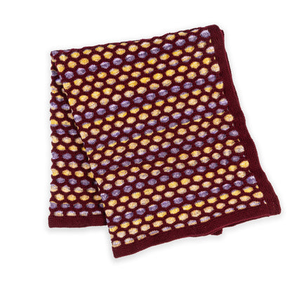 Red Heart Honeycomb Windows Knit Blanket Red Heart Honeycomb Windows Knit Blanket