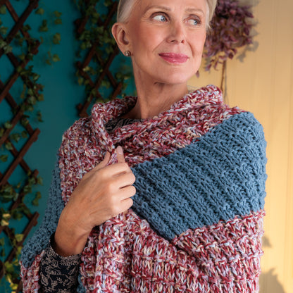 Red Heart Waffle Knit Cozy Blanket Waffle Knit Cozy Blanket made using Red Heart yarn