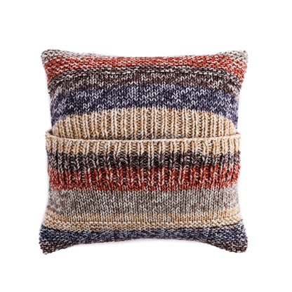 Red Heart Stripes on Stripes Knit Pillow Red Heart Stripes on Stripes Knit Pillow