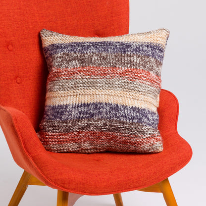 Red Heart Stripes on Stripes Knit Pillow Red Heart Stripes on Stripes Knit Pillow