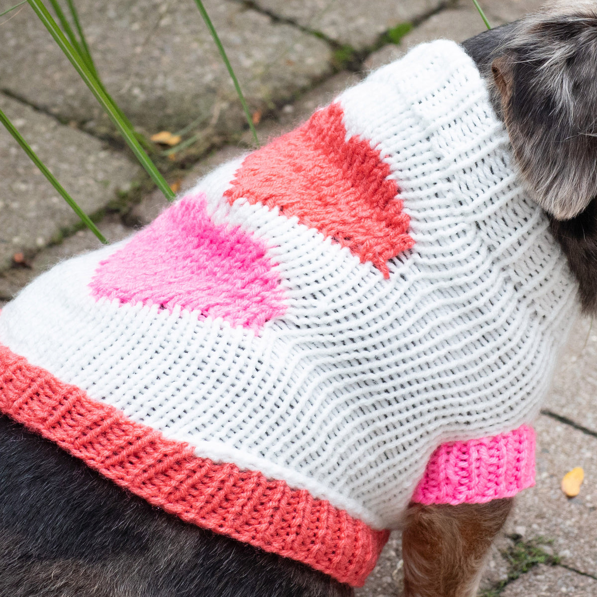 Knit Sweater made in Red Heart Super Saver Yarn