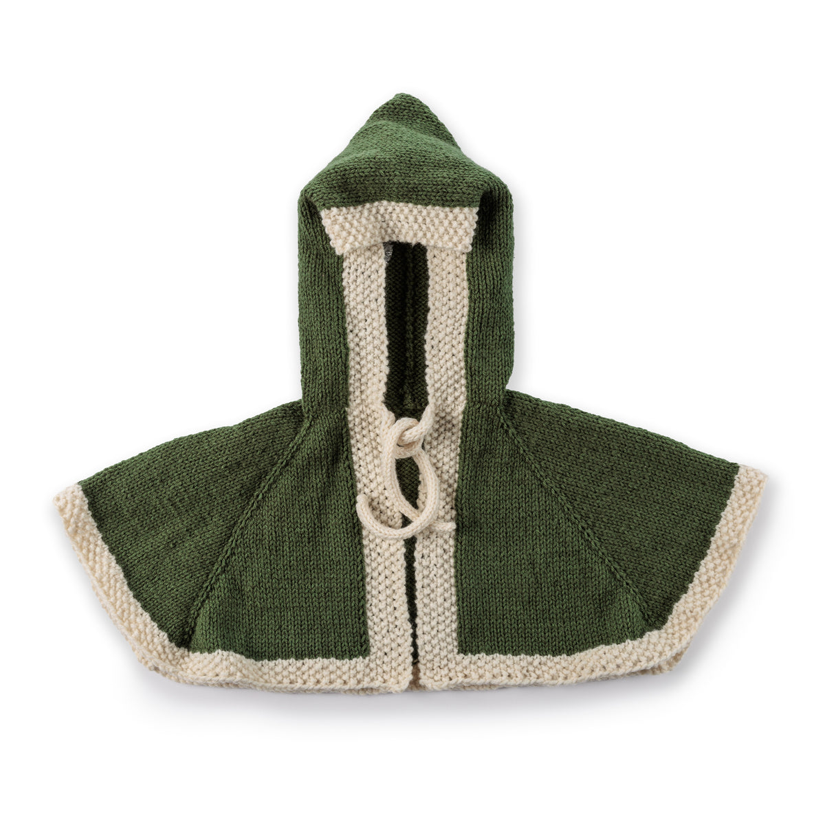 Wandering Woods Knit Hood made using Red Heart yarn