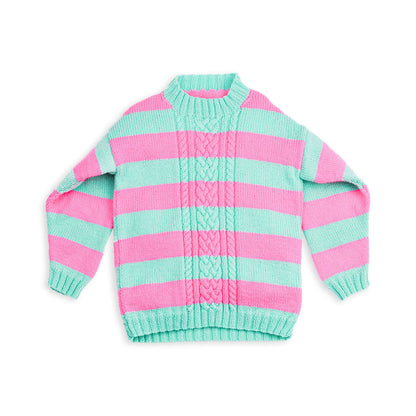 Red Heart Knit Visual Cable Front Pullover Knit Visual Cable Front Pullover made using Red Heart yarn