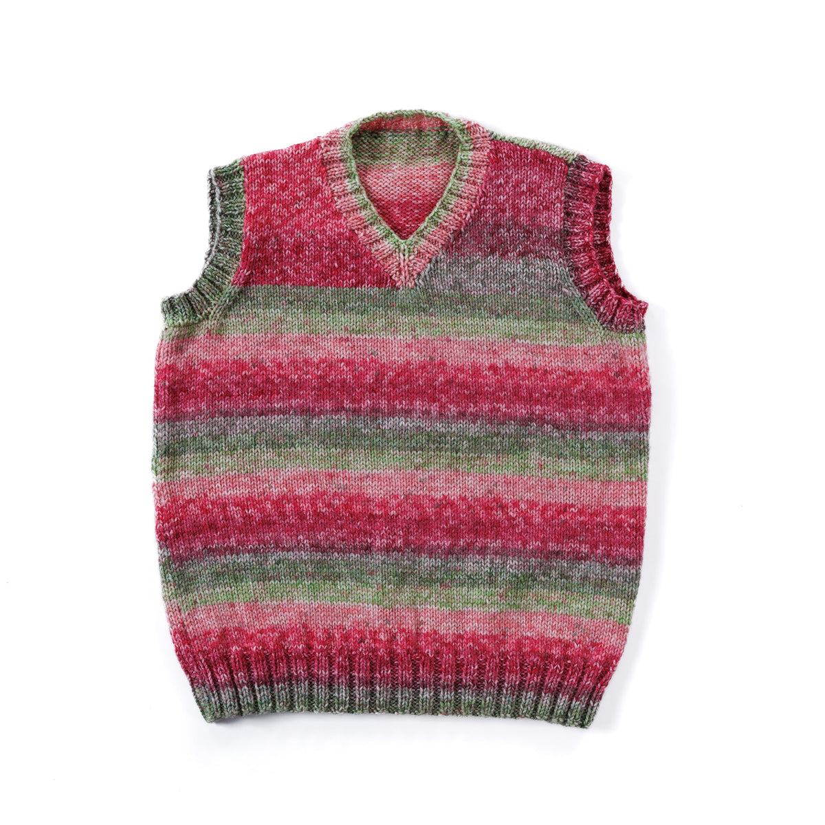 Suit Yourself Knit Vest made using Red Heart yarn