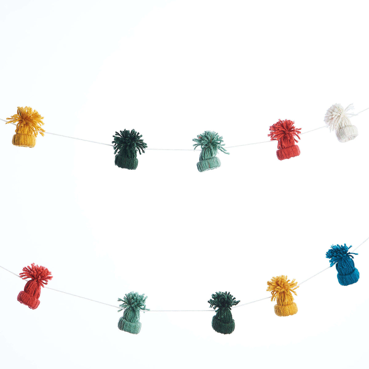 Craft Little Yarn Hat Ornaments made using Red Heart yarn