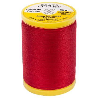 Coats & Clark Cotton All Purpose Sewing Thread (225 Yards) Red