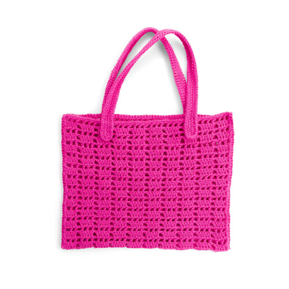 Lily Sugar'n Cream Fresh Mesh Crochet Tote Bag Crochet Bag made in Lily The Original Yarn