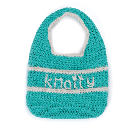 Sugar'N Cream Crochet Knotty Beach Bag made using Lily yarn