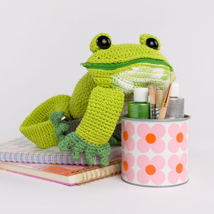 Lily Sugar'n Cream Crochet Frog Backpack Version 1