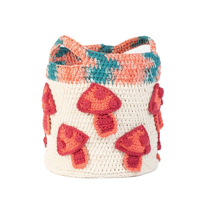 Lily Sugar'n Cream Toadstool Treasure Crochet Basket Crochet Basket made in Lily The Original Yarn