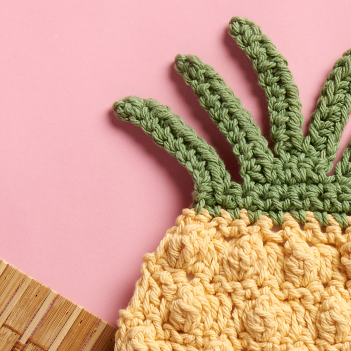Sugar'N Cream Pineapple Dishcloth made using Lily yarn