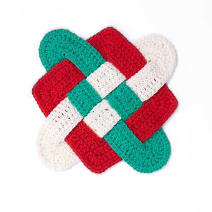 Lily Sugar'n Cream Crochet Festive Knot Dishcloth Christmas