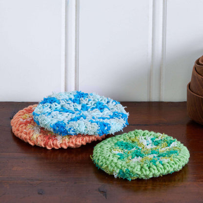 Lily Sugar'n Cream Pot/Dish Crochet Scrubbies Crochet  made in Lily Sugar'n Cream Scrub Off yarn